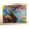 "Elk Graffiti" Original Chris Wakefield Mixed Media On Canvas Painting